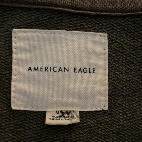 American Eagle Mens Camo Bomber Jacket Size M EUC - Picture 6 of 7